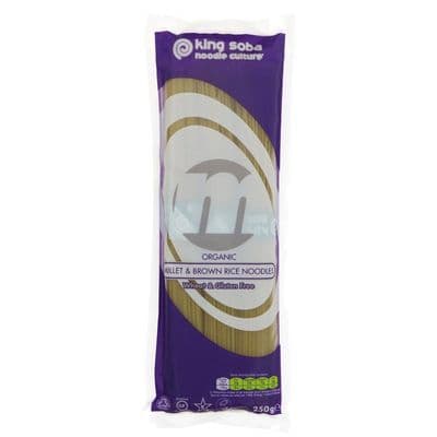 King Soba Organic Millet & Brown Rice Noodles 12 x 250g