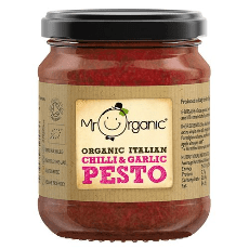 Mr Organic Chilli & Garlic Pesto 6 x 130g