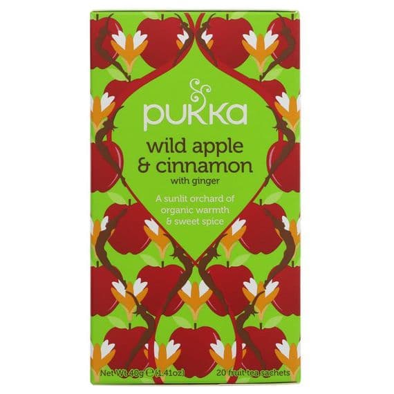 Pukka Wild Apple Cinnamon & Ginger 4 x 20 Bags