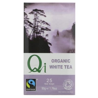 Qi Fairtrade Organic White Tea 6 x 25 Bags