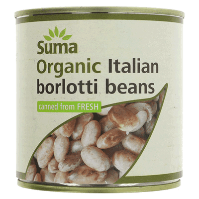 Suma Organic Borlotti Beans 12 x 400g