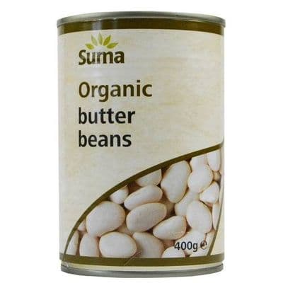 Suma Organic Butter Beans 12 x 400g