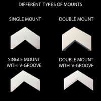 23cm x 23cm External Size Double Mount - Square