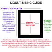 70cm x 50cm External Size Mount