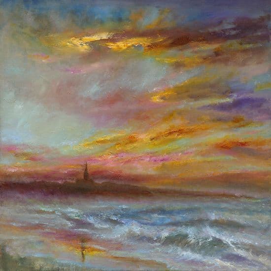Kate Van Suddese Greeting Card - A Beautiful Walk - Longsands Tynemouth