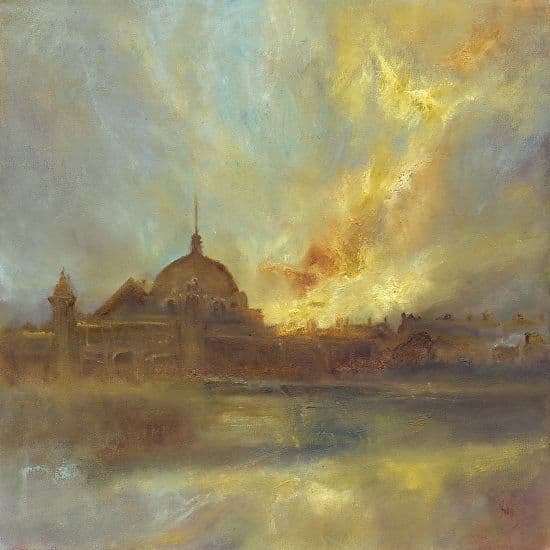 Kate Van Suddese Greeting Card - Two Worlds Meet - Spanish City