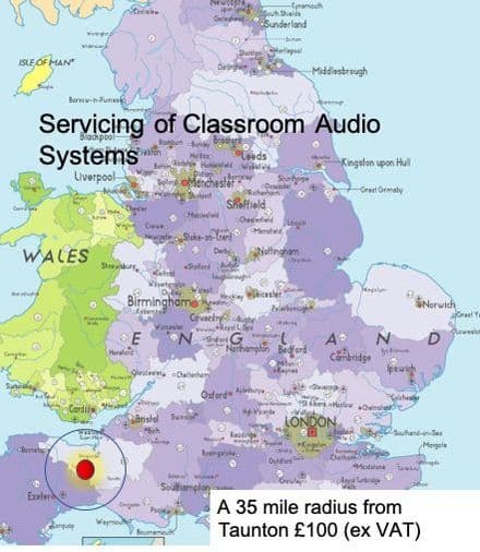 Soundfield Servicing PK1 - 35 mile radius from Taunton £100