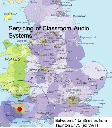 Soundfield Servicing PK3 - 51 to 85 mile radius from Taunton