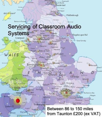 Soundfield Servicing PK4 - 86 to 150 mile radius from Taunton