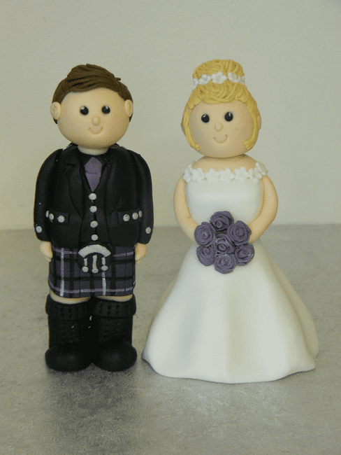 Bride & Groom Wedding Cake Toppers