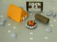 Camping Cake Topper Set