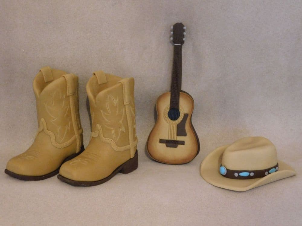 Country Music Theme Cake Toppers