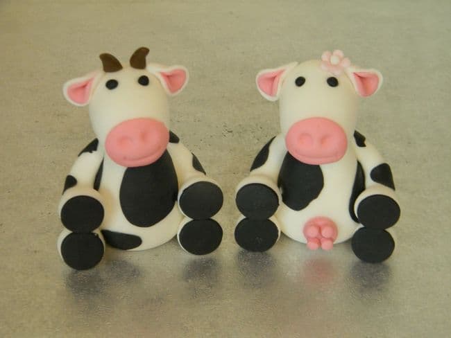Cow & Bull Cake Toppers