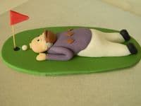 Golfer Cake Topper