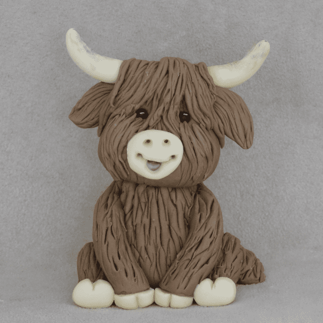 Topper Sapi Highland Cow Cake Topper