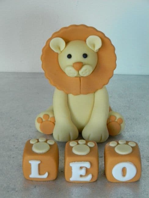 Lion & Name Blocks