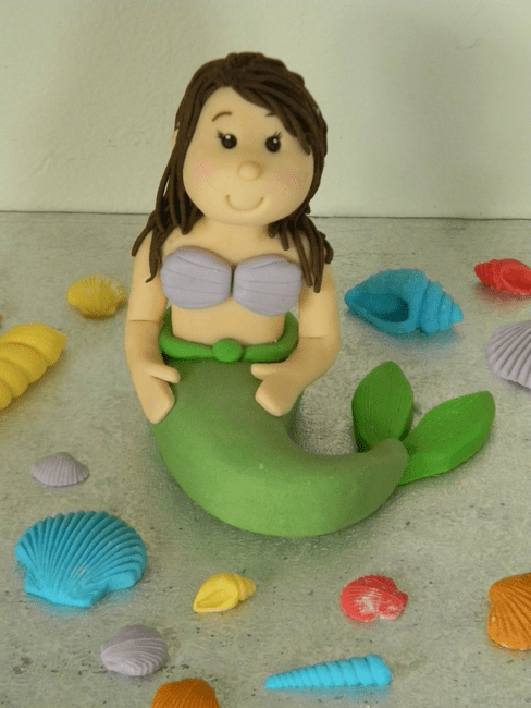 Mermaid & Shells Cake Toppers