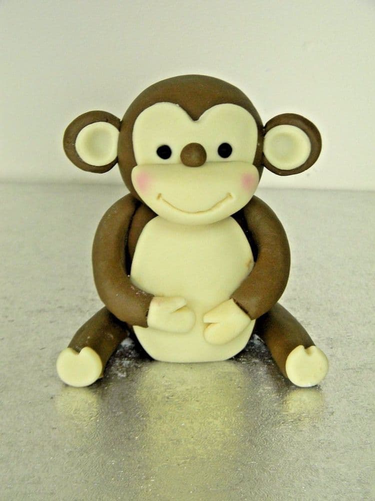 Monkey Birthday Edible Cake Topper