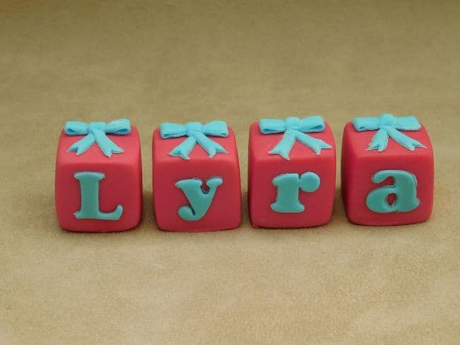 Name Blocks with Bows