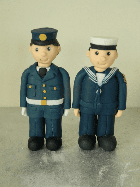 Navy & RAF Theme Cake Toppers