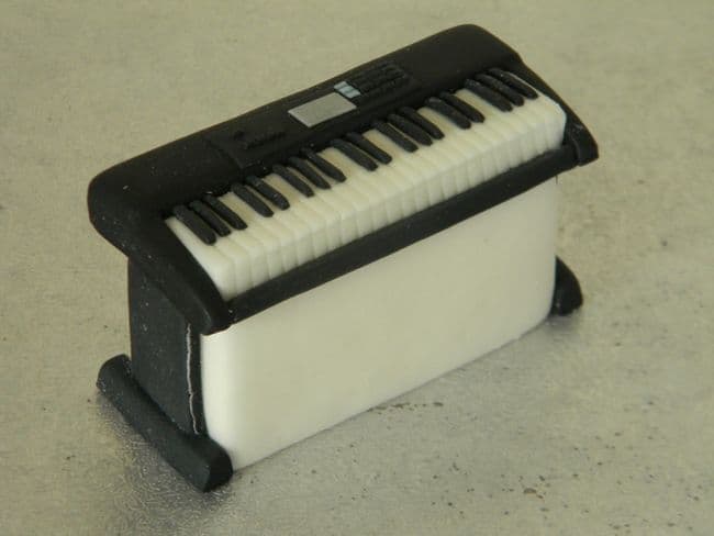 Piano Keyboard Cake Topper Set