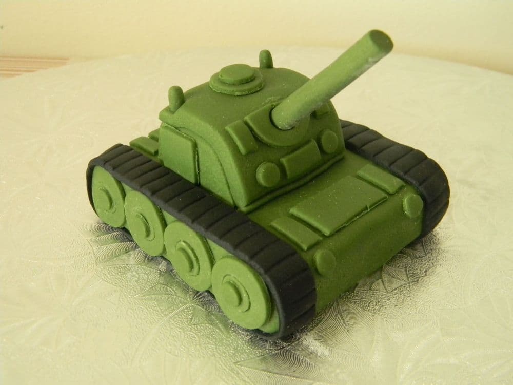 Small Army Tank Cake Topper
