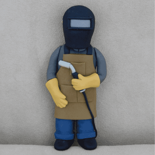Welder Cake Topper