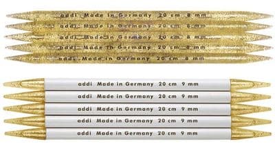 ADDI Champagne Plastic Double Pointed Knitting Needles - set of 5