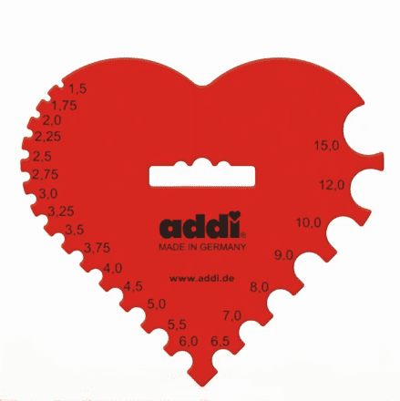 addiTwin Heart-shaped Needle Gauge