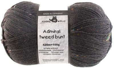 ADMIRAL TWEED BUNT anthracite 8805
