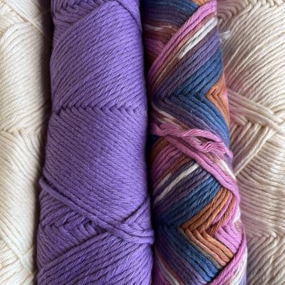 Craft cotton pack 7 natural/lilac