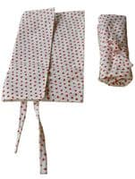 CROCHET HOOK ROLL - heart print