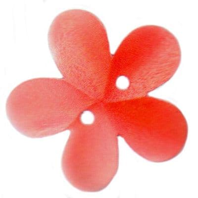 Flower Button 3.5cm - orange