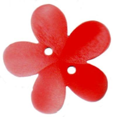 Flower Button 3.5cm - red