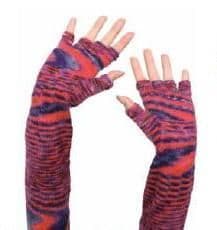 FLYING SAUCERS FINGERLESS GLOVES free pattern