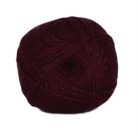 Hjertegarn ALOE SOCKWOOL 1522 burgundy