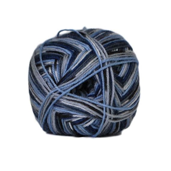 Hjertegarn ALOE SOCKWOOL 5010 navy print