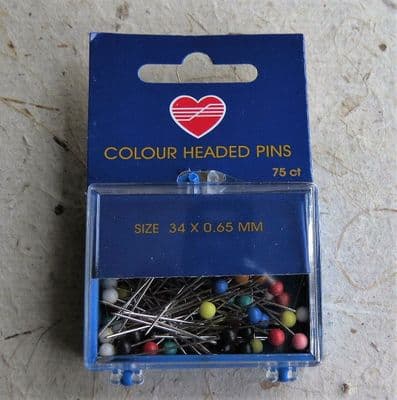 HJERTEGARN Colour Headed Pins