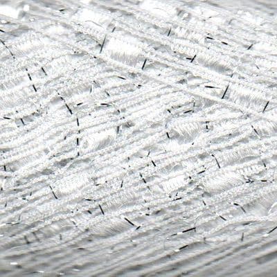 Hjertegarn NICE LUREX 2301 white/silver lurex