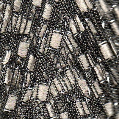 Hjertegarn NICE LUREX 6980 oyster/silver lurex