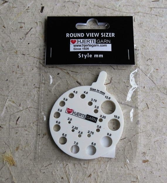 HJERTEGARN Round Needle Gauge