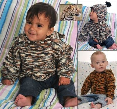 Hjertegarn SAFARI Jersey with Hood Knitting Pattern