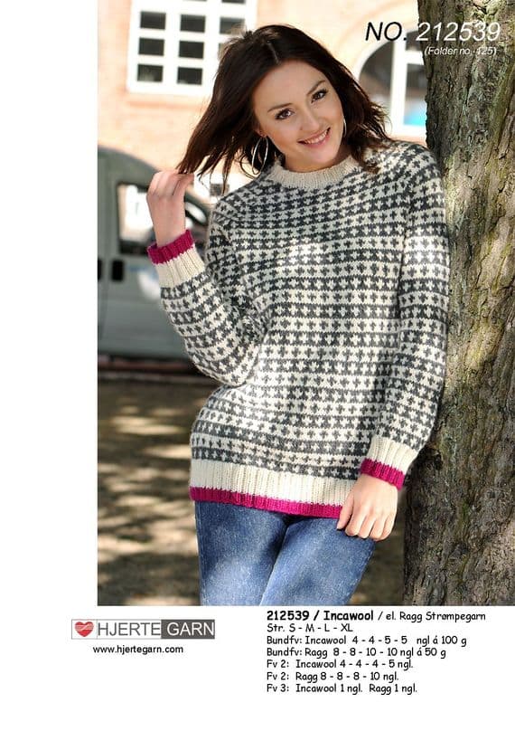 INCAWOOL FAIR ISLE SWEATER Free Pattern