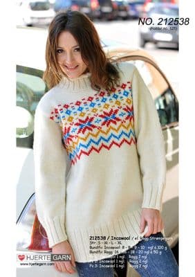 INCAWOOL LONG STAR SWEATER Free Pattern