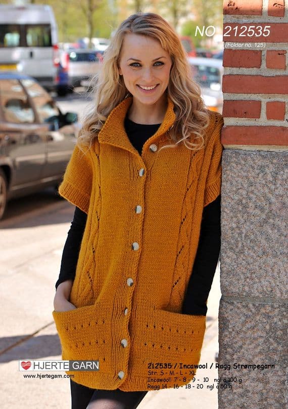 INCAWOOL OVERSIZED WAISTCOAT Free Pattern
