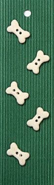 Incomparable BUTTONS L54 -  bones x 5
