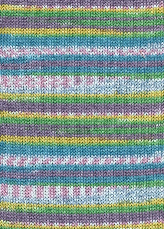 Lang Yarns BABY COTTON COLOR 178 turquoise fairisle print
