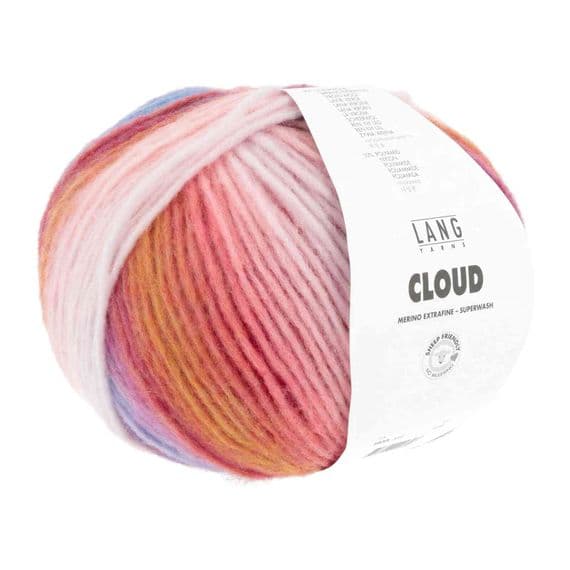 Lang Yarns CLOUD 0003 pink/purple/cream