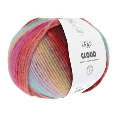 Lang Yarns CLOUD 0005 bordeaux/green/blue