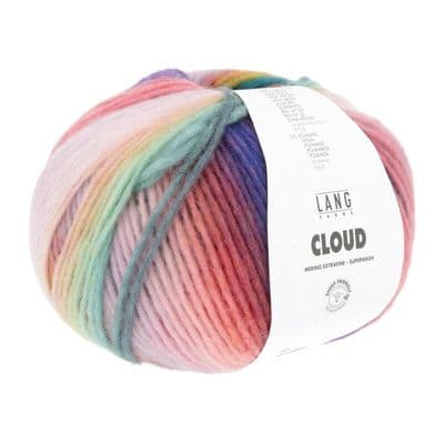 Lang Yarns CLOUD 0008 blue/pink/green